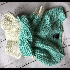 Never worn waffle knit sweater